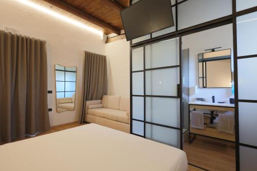 Postel nebo postele na pokoji v ubytování Valerio Resort beach club