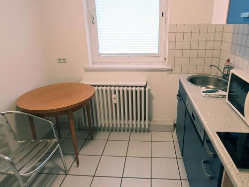 Dapur atau dapur kecil di Felsen-Eck Apartments