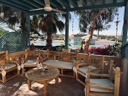 Posezení v ubytování Casa Della Laguna in Gouna