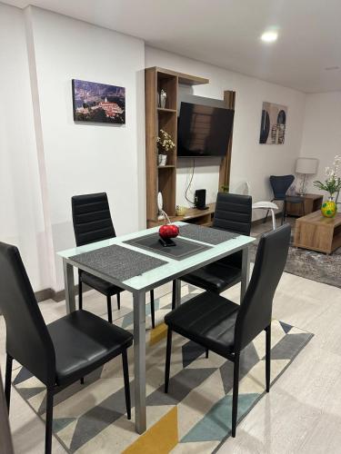 Χώρος καθιστικού στο Magnifico y Confortable Apartamento Amoblado