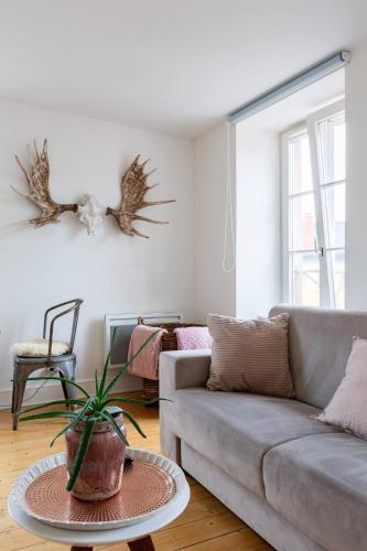 Χώρος καθιστικού στο Reflets Sur La Lauch appartements
