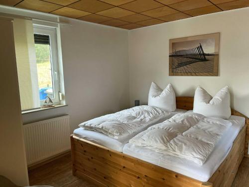 Postel nebo postele na pokoji v ubytování Villa "Emma" in Sellin