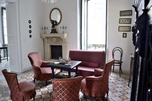 Ruang duduk di Residenza Storica PARCO LANOCE