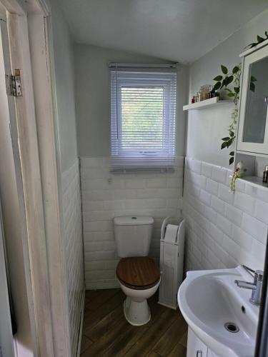Ένα μπάνιο στο Dunmow 1-Bed Cabin Sleeps 4 10 mins to Stansted