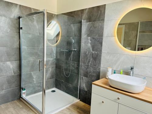 Koupelna v ubytování Apartman Detvianka 2