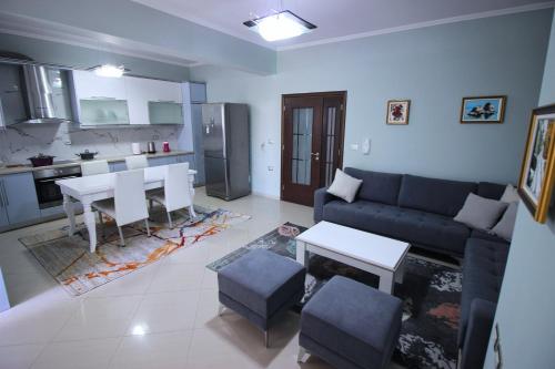 Kuchyň nebo kuchyňský kout v ubytování Apartament Duzgo