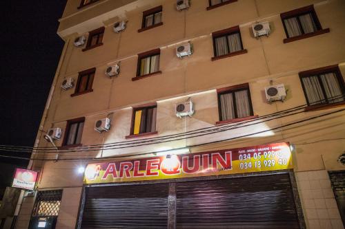 a building with a sign for a carnegie unit at Anjary Hotel Antananarivo in Antananarivo