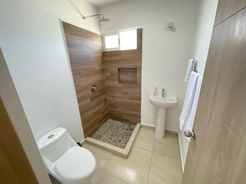 Koupelna v ubytování ALMARENA RESIDENCIAL