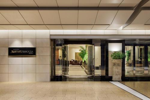 an entrance to a building with a lobby at Nagoya Marriott Associa Hotel in Nagoya