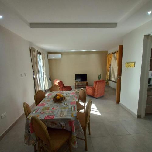 Χώρος καθιστικού στο Casa de Carlita