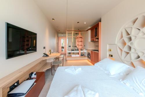 Oniros Residencesにあるベッド