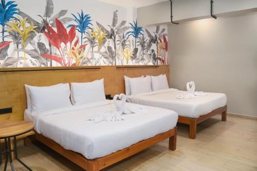 Cama o camas de una habitación en Indie Stays Goa