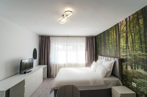 Μια τηλεόραση ή/και κέντρο ψυχαγωγίας στο Emma's Green Home