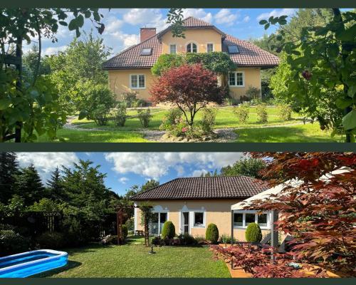 abefore and after picture of a house at Serenity Garden Villas - Polanica-Zdrój in Stary Wielisław