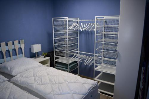 Postel nebo postele na pokoji v ubytování Grömitz- Center I App 887 inkl WLAN