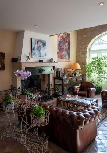 Ruang duduk di Hôtel Le Clos