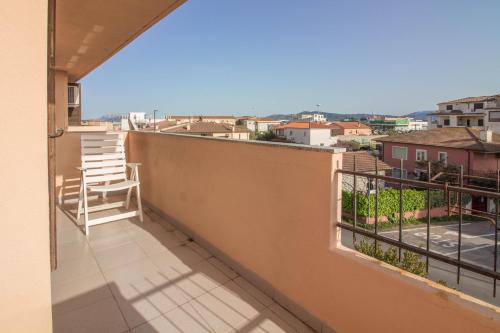 a balcony with a view at Olbia Oasis Apartment with Two Balconies! in Olbia
