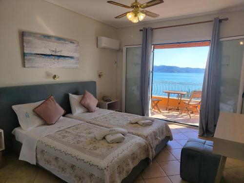 Ένα ή περισσότερα κρεβάτια σε δωμάτιο στο Villa Milka