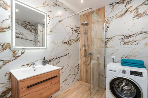 Ένα μπάνιο στο Apartament GOJA Podzamcze