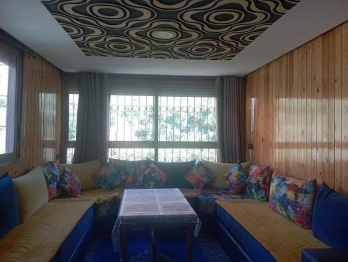 Ruang duduk di TAOURIRT APPATEMENTS