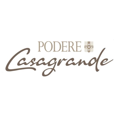 RoccalbegnaにあるPodere Casagrandeの筆記体で「生産者の優秀さ」と書かれた看板