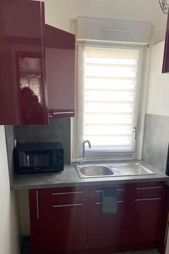 Dapur atau dapur kecil di Chez Mischa