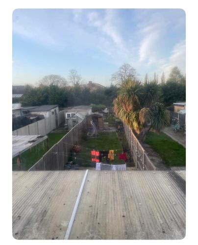 a view from the top of a roof at Heathrow Terminal 5 in Staines upon Thames