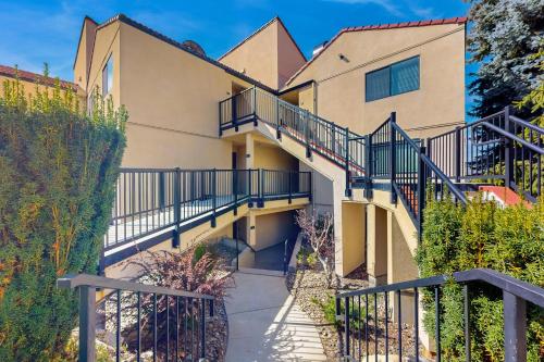 a staircase leading up to a building at Lake Chelan Shores Happy Days 19 2 in Chelan
