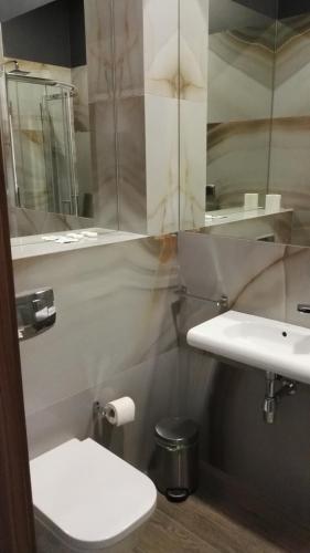 Hotel Retro B.A. Zientarskiにあるバスルーム
