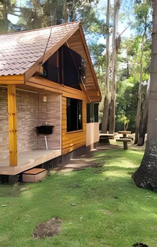 Zahrada ubytování Cabana Pequeno Bosque Refúgio dás Águas