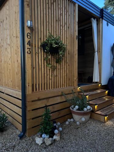 Zahrada ubytování Mobile home FJAKA