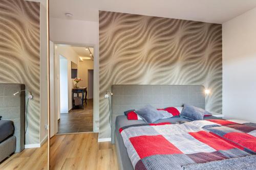 Cama o camas de una habitación en Sauerlandrefugium