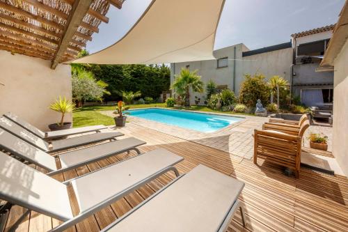 Escapade ensoleillée avec piscine et jacuzzi - Villa Mathis Côte d'Azur