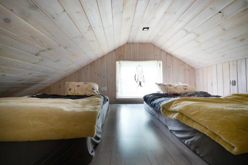 Ένα ή περισσότερα κρεβάτια σε δωμάτιο στο MARGARETT - Cozy House Kłodzko Jaszkowa Dln.