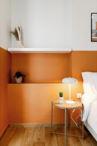 Italian Gem in the heart of Kosにあるベッド