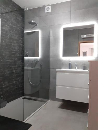 Phòng tắm tại Apartman Nada