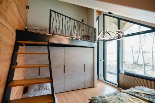 Ένα ή περισσότερα κρεβάτια σε δωμάτιο στο Apartmán GREEN