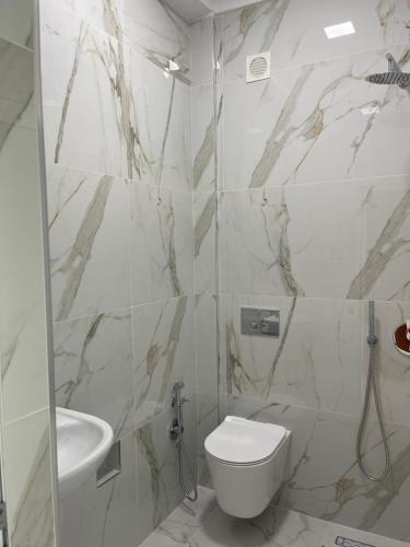 Koupelna v ubytování Hotel Aleksandrus Jardin