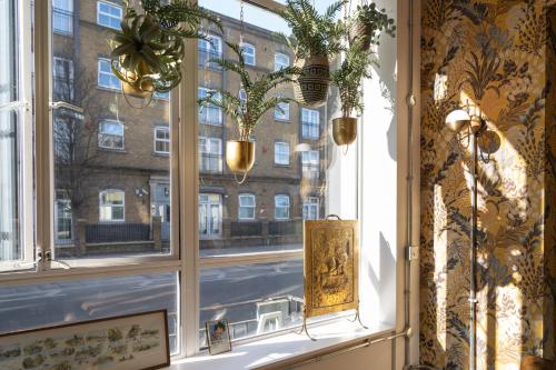 a window with a view of a street at Wombat's City Hostel London in London