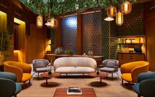 Posezení v ubytování Hyatt Centric Gran Via Madrid