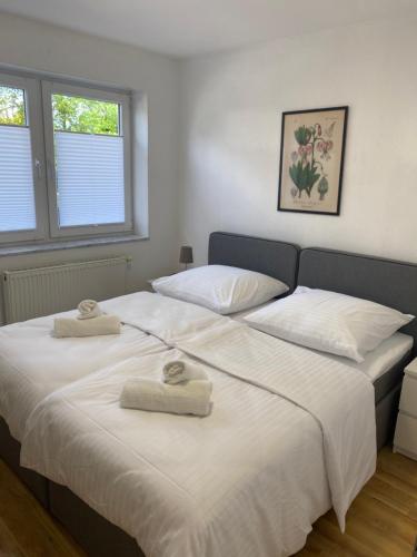 Postel nebo postele na pokoji v ubytování Modern - Wifi - Netflix - Ruhig