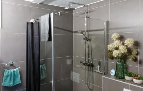 ミッデルケルケにあるGolf 3のバスルーム(ガラスドア付きのシャワー付)