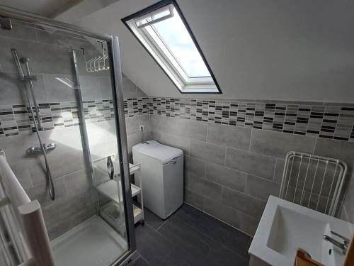 Koupelna v ubytování Logement cosy centre-ville