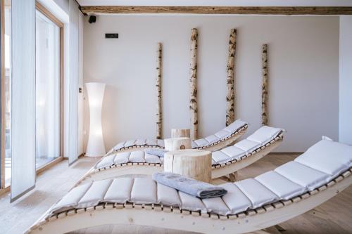 Posezení v ubytování Chalets Hansleitner
