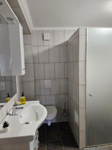 Koupelna v ubytování Bakony Kőhegy vendégház