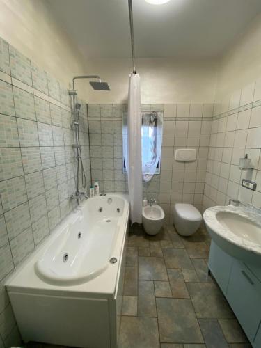 Koupelna v ubytování Bellavista B&B