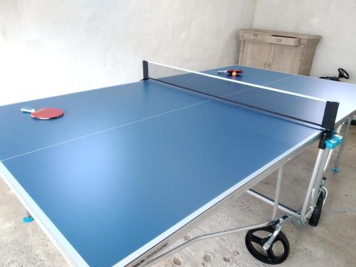 Stolní tenis v ubytování B&B Het Polderhof nebo okolí