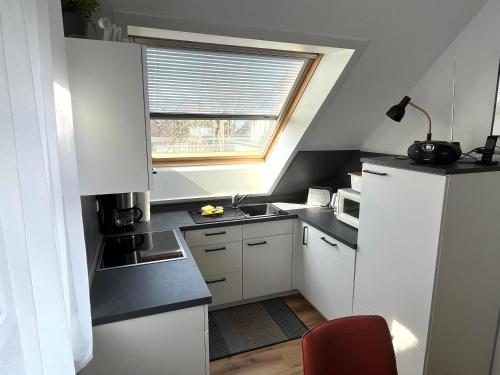 Кухня или мини-кухня в Haus Tante Clara Wohnung 24 Kukshörner Weg 8d, 65qm
