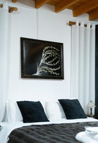Ένα ή περισσότερα κρεβάτια σε δωμάτιο στο kaimak luxury chalet