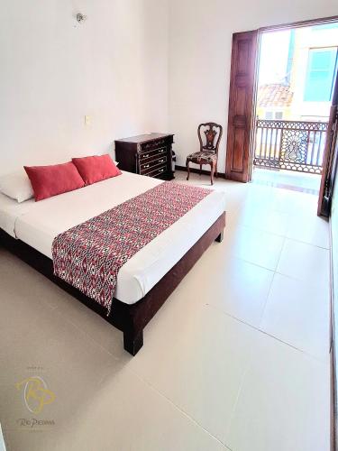 Katil atau katil-katil dalam bilik di Hotel Rio Piedras